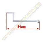 Manivela toldo corta 51 cm.