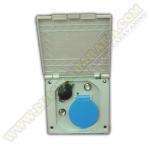 Toma exterior multiusos gris