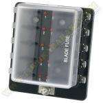 Caja 10 fusibles (1 entrada positivo)