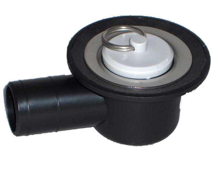 Desague acodado negro - Ref. 17-65168