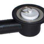 Desague acodado negro - Ref. 17-65168