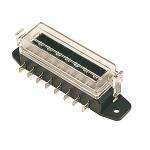 Soporte fijo para 8 fusibles con tapa