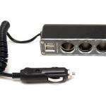 Conjunto 3 tomas mechero mas 2 usb