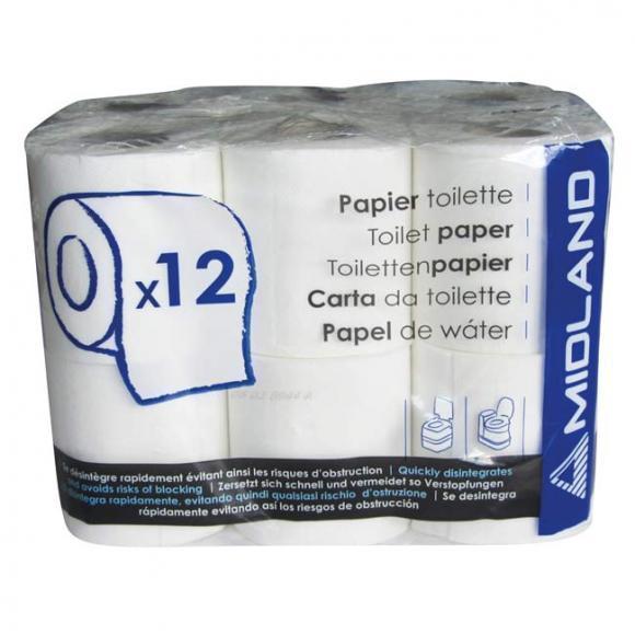 12 Rollos Papel higienico especial WC quimico Arivse