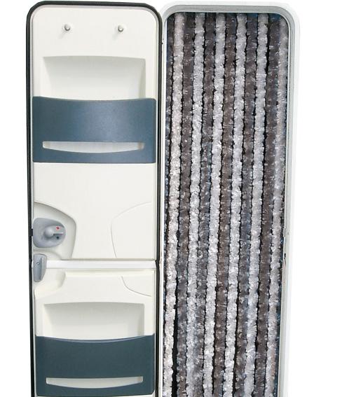 Cortina oruga gris/blanco Ref.605053