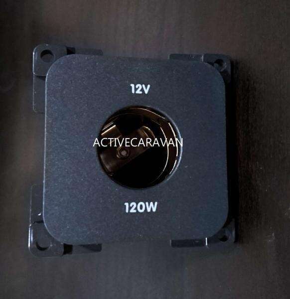 Enchufe tipo encendedor 12v color gris oscuro