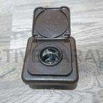 Enchufe tipo encendedor 12v color marron completo