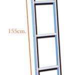 Escalera aluminio capuchina ó litera Ref.SCAM05