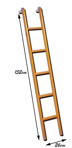 Escalera madera 5 escalones Ref.SCA01