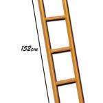 Escalera madera 5 escalones Ref.SCA01