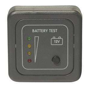 PANEL LED PARA CONTROL DE BATERIA 12v GRIS OSCURO