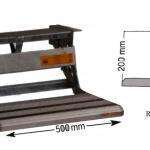 Peldaño Autocaravana electrico 12V. 550x200mm. - Ref. 923772