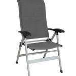 Silla Plegable Aluminio Midland Respaldo Alto - Gris