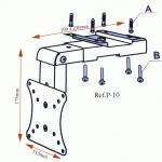 Soporte televisión de techo