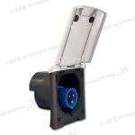 Toma electrica blanca exterior magnetica caravana autocaravana camper - Ref. 9-PRE233V