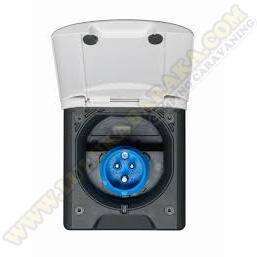 Toma Exterior CEE17 magnética blanca