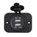 Toma USB empotrable con dos entradas