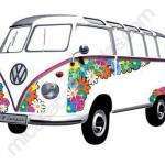 Adhesivos Pared T1 Coleccion VW Flower Power