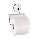 Portarrollos con ventosa en color blanco