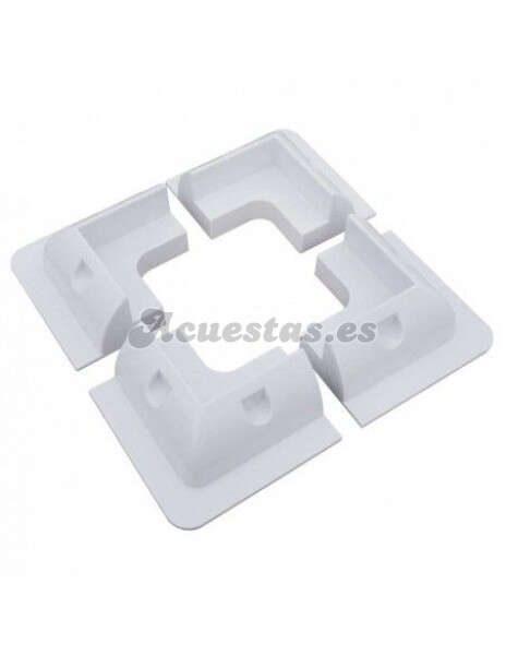 Soportes para placas solares blancos