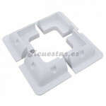 Soportes para placas solares blancos