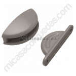 Retenedor para puerta tipo Galleta Color Gris