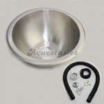 Pica redonda inox. matizado 300mm