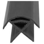 Perfil plástico pvc para esquinas gris oscuro