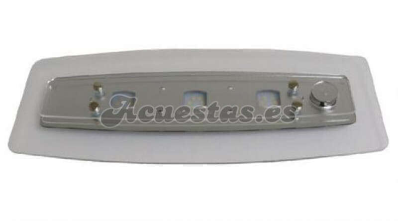 Plafon techo TecnoLed rectangular 12v 18 Led de superficie caravana autocaravana camper - Ref. LUC555