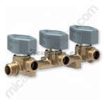 Llave de paso gas Truma Triple, para tubo 8 mm