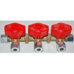 Llave de paso triple truma