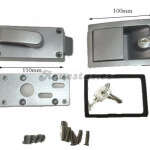 Cerradura de puerta metalica caravana autocaravana - Ref. 066020