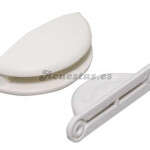 Fijador Puerta AC MEDIA LUNA (BLANCO)