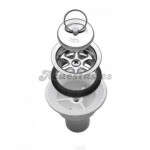 DESAGUE RECTO METALICO SALIDA A 25mm