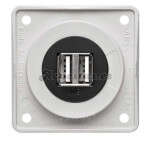 Doble USB BERKER - BLANCO