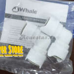 Empalme codo a 90º para Whale. 12 mm. Pack de 2