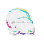 Vajilla melamina Pepsy - 16 piezas