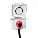 Salida de gas externa con conexión segura