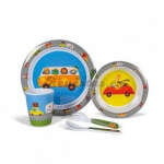 Vajilla melamina infantil Animal Traffic - 5 piezas
