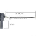 Valvula de vaciado para depositos de  aguas grises