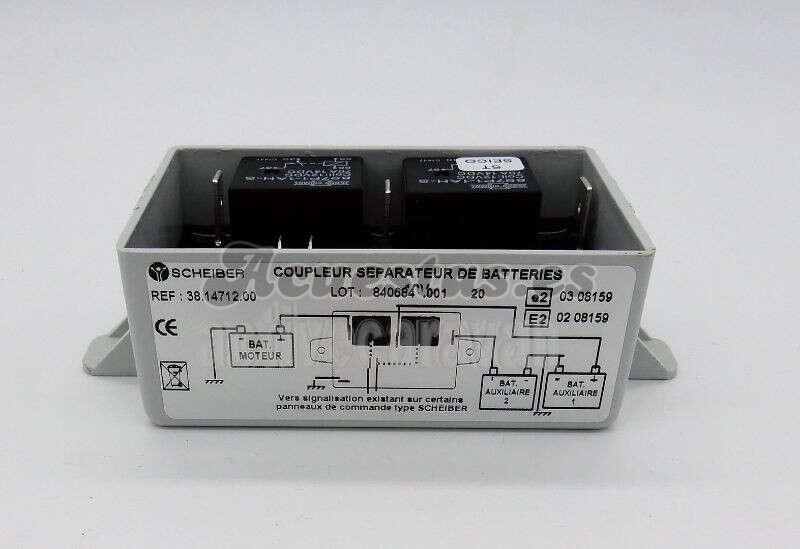Circuito rele separador hasta 3 baterias