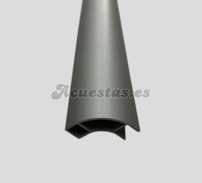 Listón Aluminio 2,2m - PLATEADO-1 LADO