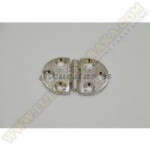 Bisagra para puertas abatibles zincada