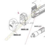 Tapa F45Ti Polar White izquierda