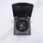 Toma Exterior agua magnética negra