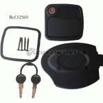 Cerradura cuadrada negra arcon o garaje Ref.52560