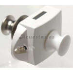Cierre push lock doble cara plata/blanca