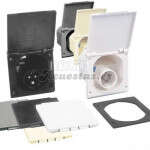 Toma conexion externa 220V GRIS caravana autocaravana camper - Ref. 82011L