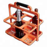 Cesta porta botellas desplegable