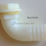 Codo conexión depósito agua 30mm